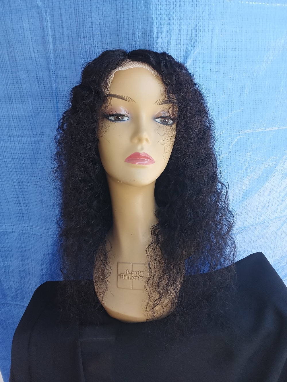 18" Brazilian Virgin Unprocessed Deep Wave Curly 4x4 Closure Human Hair Wig